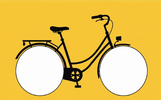 Balade à vélo sur la piste des ronds blancs